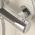 Душевая стойка с термостатическим смесителем SC11001CH Sancos Teo Хром глянцевый/Италия — изображение 7