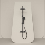 Душевая стойка с термостатическим смесителем SC11001MB Sancos Teo Черный матовый/Италия — изображение 2