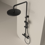 Душевая стойка с термостатическим смесителем SC11001MB Sancos Teo Черный матовый/Италия — изображение 4