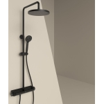 Душевая стойка с термостатическим смесителем SC11002MB Sancos Teo Черный матовый/Италия — изображение 3