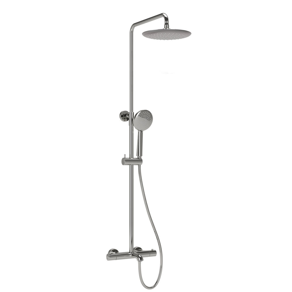 Душевая стойка с изливом и термостатическим смесителем SC3001LCH SANCOS Game для душа/ванны хром глянцевый/Италия