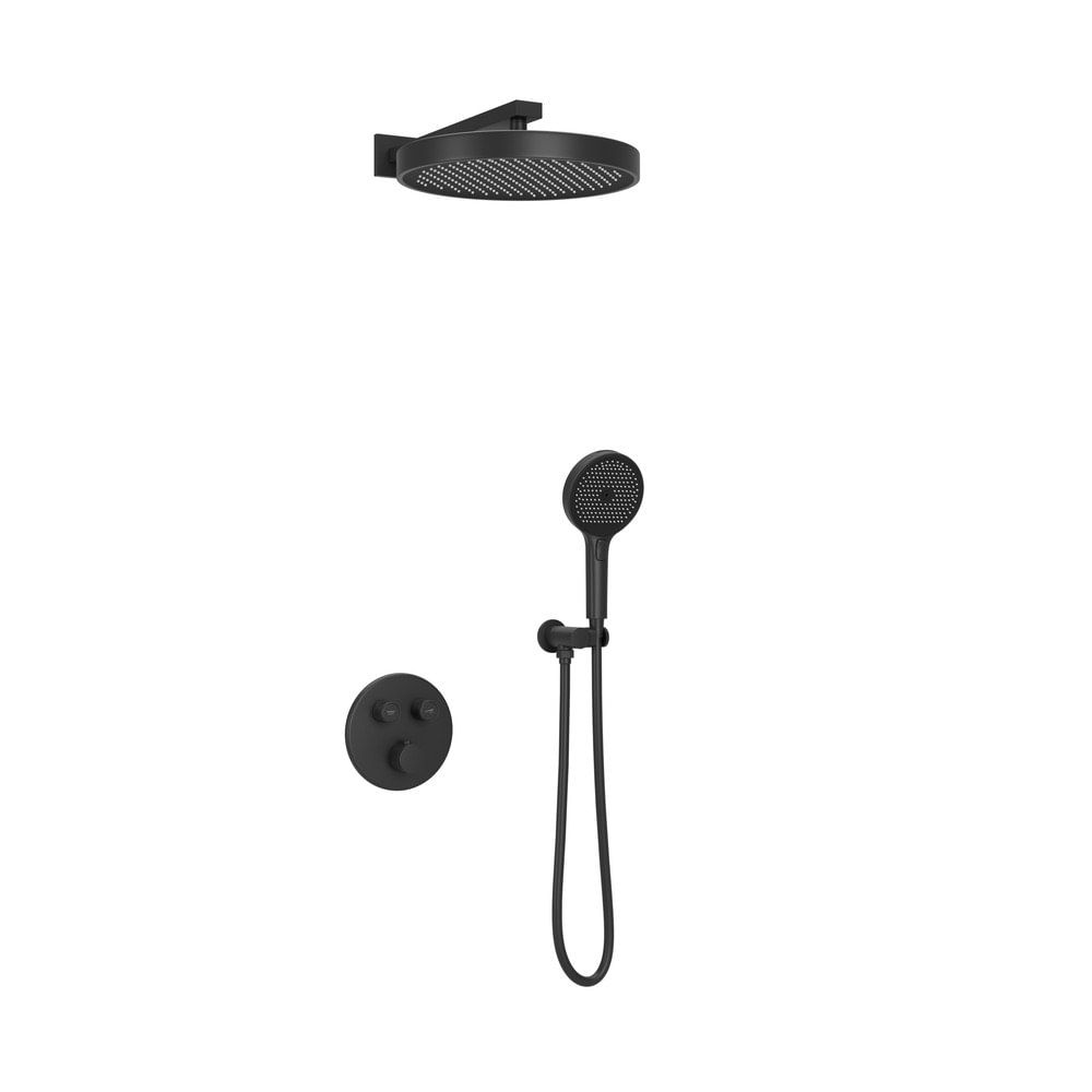 Душевой комплект SANCOS Space SC3006MB встраиваемый для душа с термостатическим смесителем/Италия