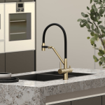 Смеситель SANCOS Dora SC4003BG с гибким изливом и возможностью подключения фильтра для воды/Италия — изображение 2