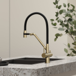 Смеситель SANCOS Dora SC4003BG с гибким изливом и возможностью подключения фильтра для воды/Италия — изображение 7