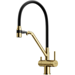 Смеситель SANCOS Dora SC4003BG с гибким изливом и возможностью подключения фильтра для воды/Италия