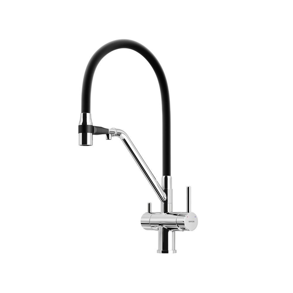 sc4003ch_png Смеситель SANCOS Dora SC4003CH с гибким изливом и возможностью подключения фильтра для воды/Италия — изображение 1