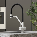 Смеситель SANCOS Dora SC4003GR с гибким изливом и возможностью подключения фильтра для воды/Италия — изображение 3