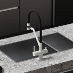 Смеситель SANCOS Dora SC4003GR с гибким изливом и возможностью подключения фильтра для воды/Италия — изображение 7