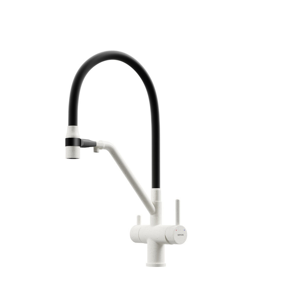 sc4003gr_png Смеситель SANCOS Dora SC4003GR с гибким изливом и возможностью подключения фильтра для воды/Италия — изображение 1