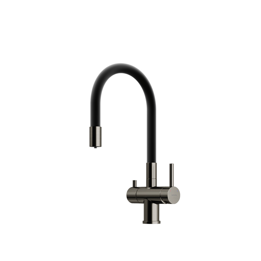 Смеситель SANCOS Lucia SC4004GG с гибким изливом и возможностью подключения фильтра для воды/Италия