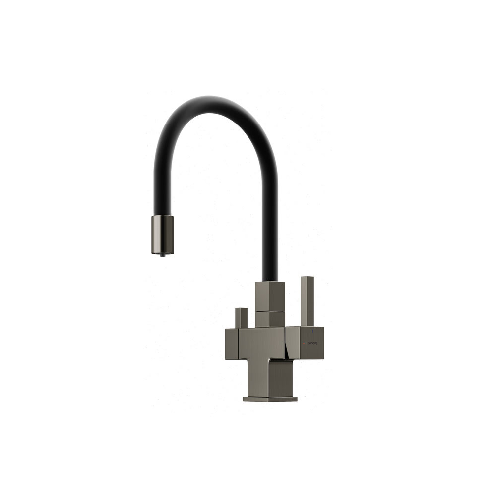 Смеситель SANCOS Arno SC4005GG с гибким изливом и возможностью подключения фильтра для воды/Италия