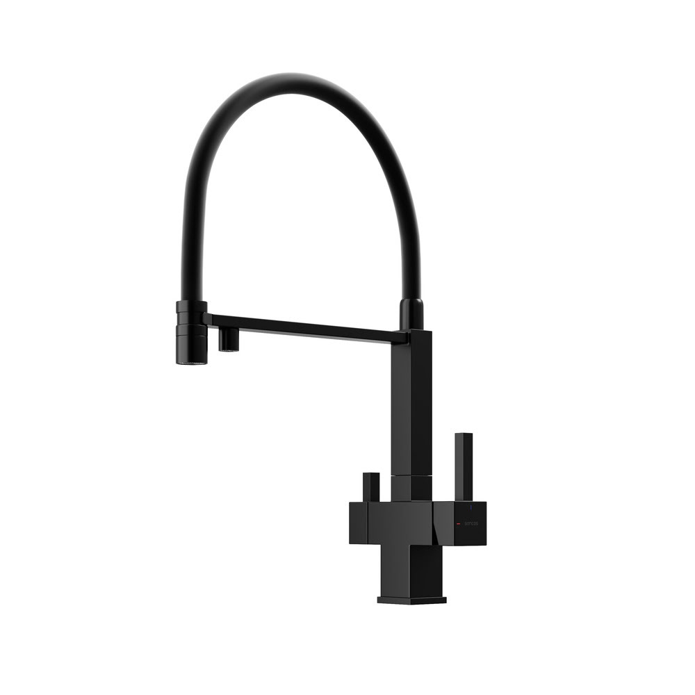 Смеситель SANCOS Moro SC4006MB с гибким изливом и возможностью подключения фильтра для воды/Италия