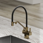 Смеситель SANCOS Loro SC4007BG с гибким изливом и возможностью подключения фильтра для воды/Италия — изображение 3