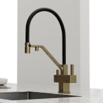 Смеситель SANCOS Loro SC4007BG с гибким изливом и возможностью подключения фильтра для воды/Италия — изображение 5