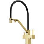 Смеситель SANCOS Loro SC4007BG с гибким изливом и возможностью подключения фильтра для воды/Италия