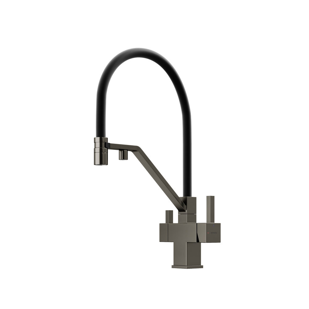 Смеситель SANCOS Loro SC4007GG с гибким изливом и возможностью подключения фильтра для воды/Италия