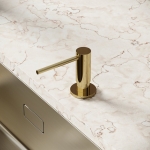 Дозатор Sancos SC40100ZG для кухонной мойки полированное золото объем 500 мл/Италия — изображение 3