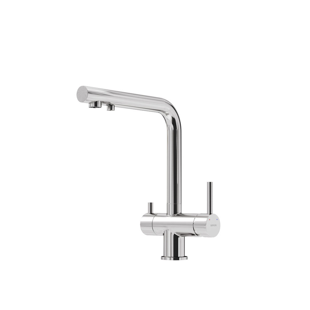 Смеситель SANCOS Foster SC4014BN с возможностью подключения фильтра для воды брашированный никель/Италия