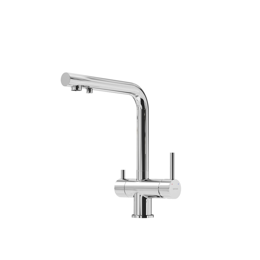 Смеситель SANCOS Foster SC4014СH с возможностью подключения фильтра для воды хром глянцевый/Италия