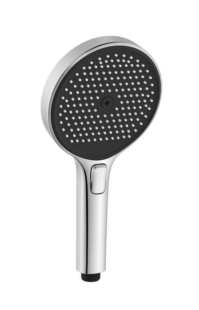 sc6001ch-b-1 Душевая лейка SC6001CH-B SANCOS Nok round хром/черный матовый/Италия — изображение 1