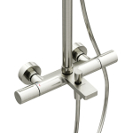 Душевая стойка с термостатическим смесителем и изливом SC9008BN Sancos Etna Брашированный никель/Италия — изображение 2