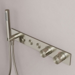 Душевой комплект с термостатом SC9023BN Sancos Linn с внутренней частью Брашированный никель/Италия — изображение 5