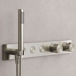 Душевой комплект с термостатом SC9023BN Sancos Linn с внутренней частью Брашированный никель/Италия — изображение 6