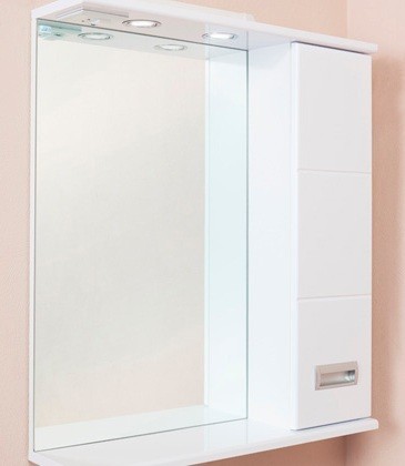 Шкаф-зеркало  БАЛТИКА 67 см Правый