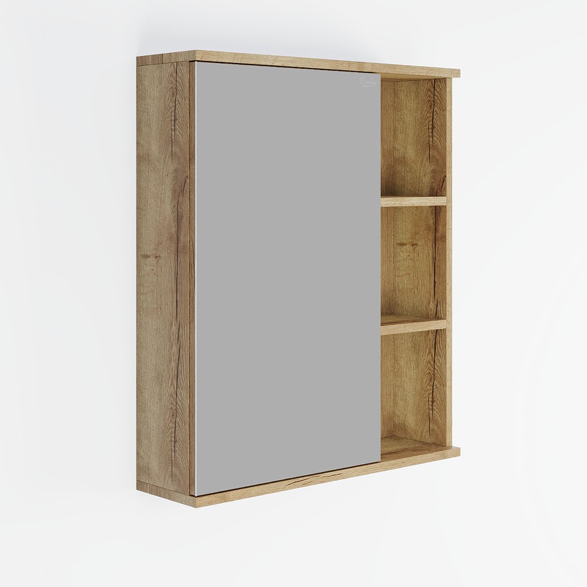 Шкаф-зеркало ЛЕГРАН 70 см Универсальный Дуб галифакс