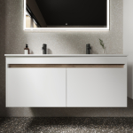 Тумба 120 см Smart ПОДВЕСНАЯ Sancos с умывальником CN7004 — изображение 4