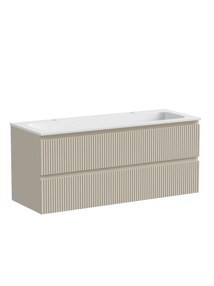 snob-r-png-bg-120-2 Тумба 120 см ПОДВЕСНАЯ Sancos SNOB R Beige Soft с умывальником CN7016 — изображение 1