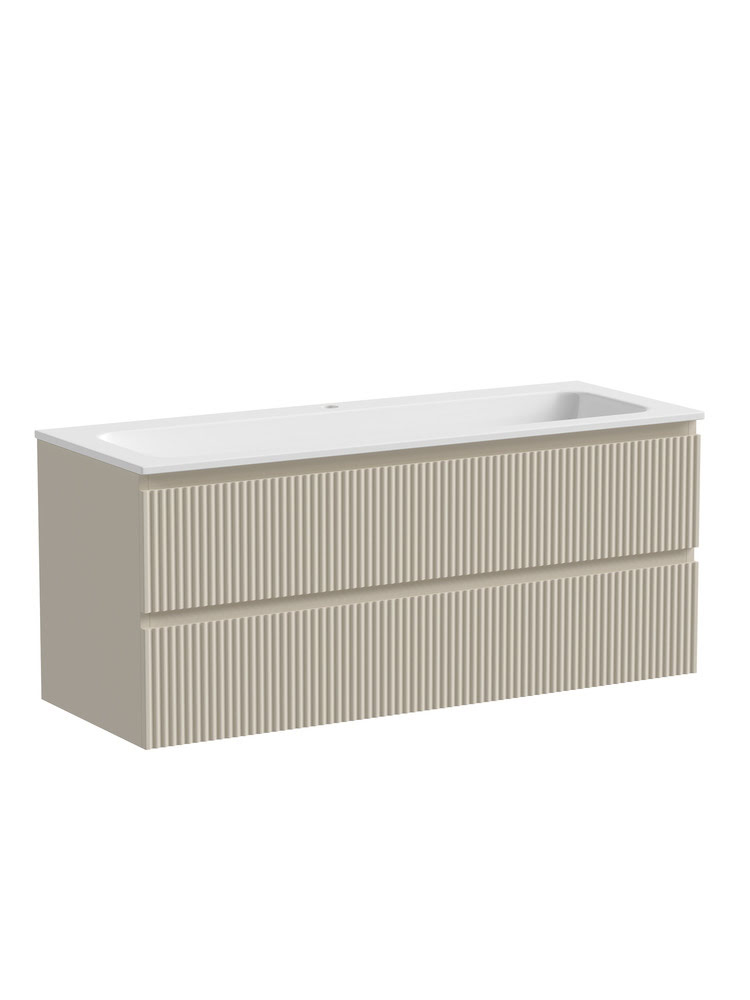snob-r_snr120ce_png Тумба 120 см ПОДВЕСНАЯ Sancos SNOB R Beige Soft с умывальником CN7017 — изображение 1