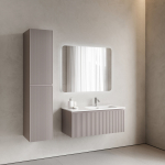 Тумба 100 см SNOB R 1.0  Doha Soft Правая ПОДВЕСНАЯ Sancos с умывальником CN7015 — изображение 3