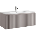 Тумба 100 см SNOB R 1.0 Doha Soft ПОДВЕСНАЯ Sancos с умывальником CN7003