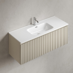 Тумба 120 см SNOB R 1.0 Beige Soft ПОДВЕСНАЯ Sancos с умывальником CN7006 — изображение 6