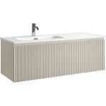 Тумба 120 см SNOB R 1.0 Beige Soft ПОДВЕСНАЯ Sancos с умывальником CN7006L