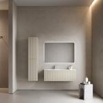 Тумба 120 см SNOB R 1.0 Beige Soft ПОДВЕСНАЯ Sancos с умывальником CN7006L — изображение 2
