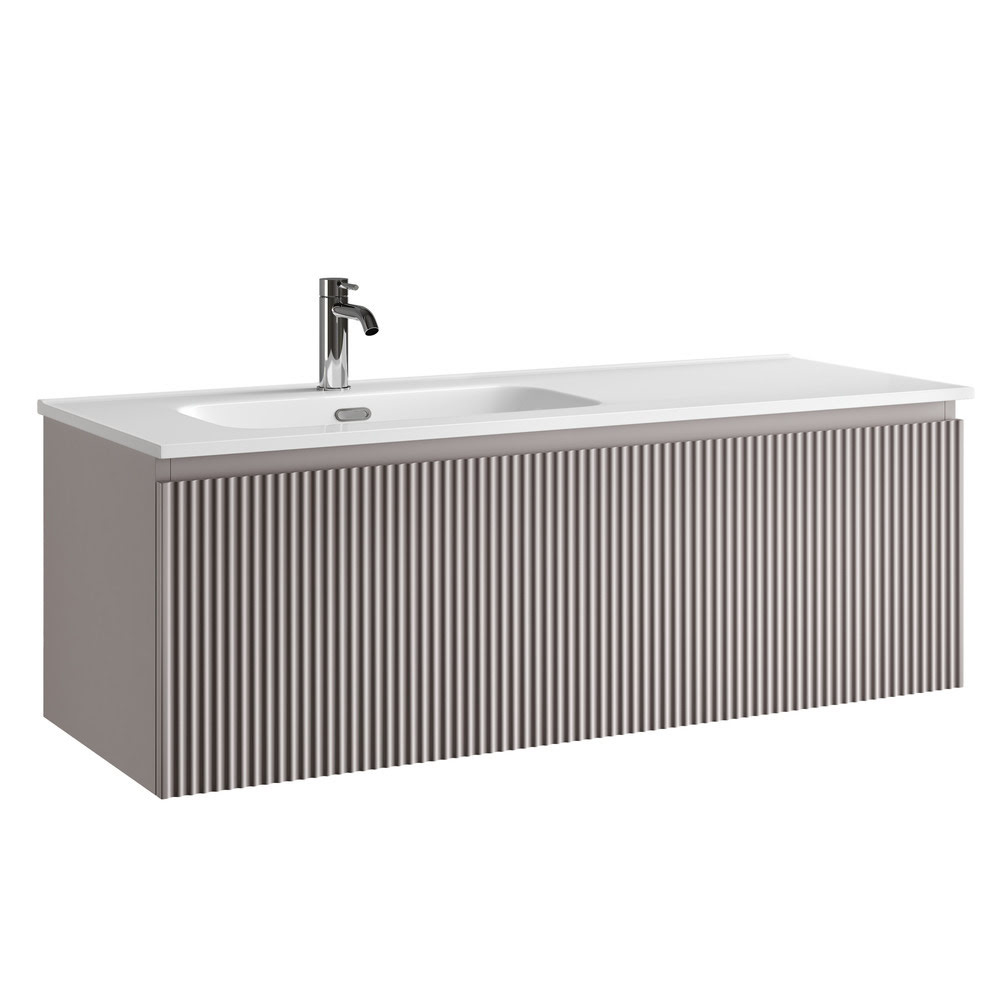 Тумба 120 см SNOB R 1.0 Doha Soft ПОДВЕСНАЯ Sancos с умывальником CN7006L