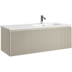 Тумба 120 см SNOB R 1.0 Beige Soft ПОДВЕСНАЯ Sancos с умывальником CN7006R