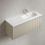 Тумба 100 см SNOB R 1.0  Beige Soft Правая ПОДВЕСНАЯ Sancos с умывальником CN7015 — изображение 6