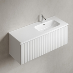 Тумба 120 см SNOB R 1.0 Bianco ПОДВЕСНАЯ Sancos с умывальником CN7006R — изображение 6