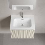 Тумба 70 см SNOB R 1.0 Beige Soft ПОДВЕСНАЯ Sancos с умывальником CN7007 — изображение 7