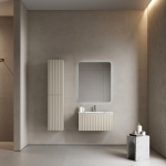 Тумба 90 см SNOB R 1.0 Beige Soft ПОДВЕСНАЯ Sancos с умывальником CN7002 — изображение 2