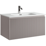 Тумба 90 см SNOB R 1.0 Doha Soft ПОДВЕСНАЯ Sancos с умывальником CN7002