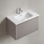 Тумба 90 см SNOB R 1.0 Doha Soft ПОДВЕСНАЯ Sancos с умывальником CN7002 — изображение 6
