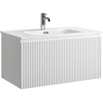 Тумба 90 см SNOB R 1.0 Bianco ПОДВЕСНАЯ Sancos с умывальником CN7002