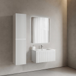 Тумба 90 см SNOB R 1.0 Bianco ПОДВЕСНАЯ Sancos с умывальником CN7002 — изображение 3