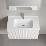 Тумба 90 см SNOB R 1.0 Bianco ПОДВЕСНАЯ Sancos с умывальником CN7002 — изображение 7