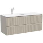 Тумба 120 см ПОДВЕСНАЯ Левая Sancos SNOB R Beige Soft  с умывальником CN7006L