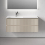 Тумба 120 см ПОДВЕСНАЯ Левая Sancos SNOB R Beige Soft  с умывальником CN7006L — изображение 4